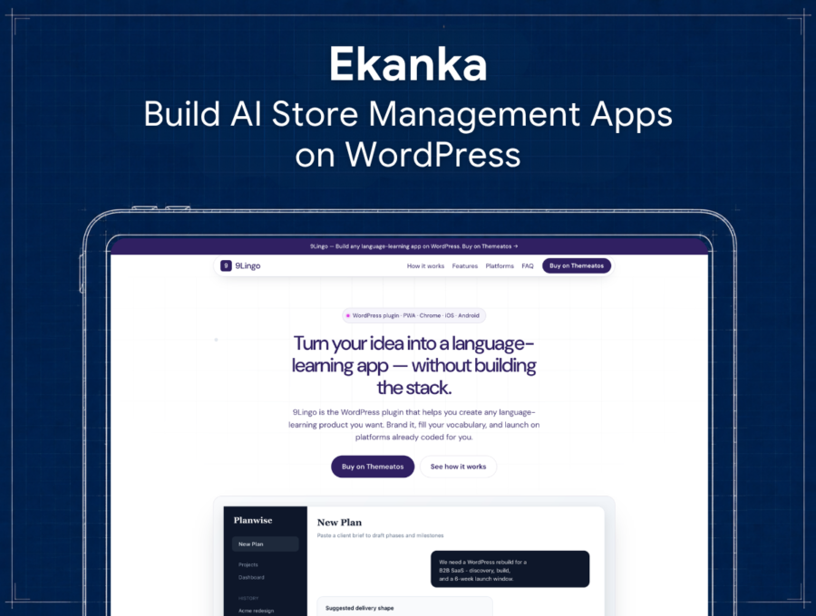 Ekanka - Build AI Store Management Apps on WordPress